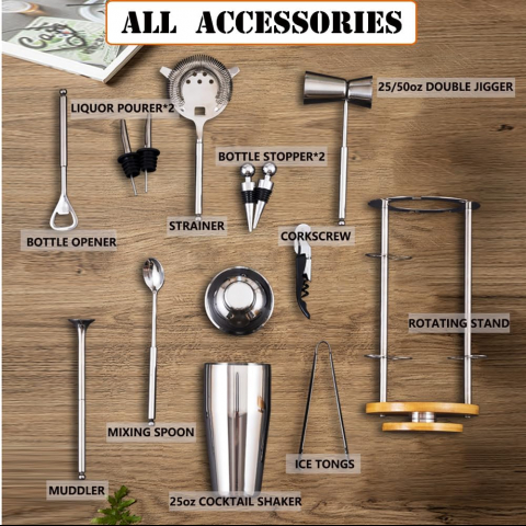 WUEELE 13 Par�a Shaker & Kokteyl Seti