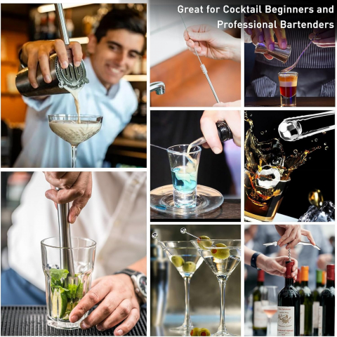 CasaCulina 17 Par�a Shaker & Kokteyl Seti