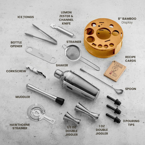 Mixology & Craft 15 Par�a Shaker & Kokteyl Seti