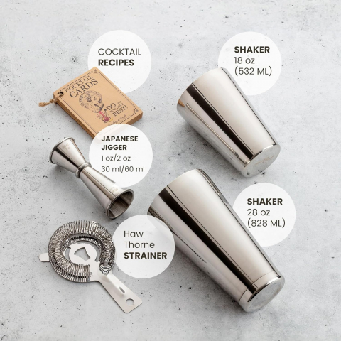 Mixology & Craft 3 Par�a Shaker & Kokteyl Seti