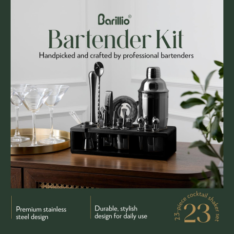 barillio 23 Par�a Shaker & Kokteyl Seti