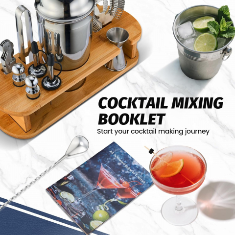 WOTTOR Bambu Cocktail Shaker Set (13 Para)