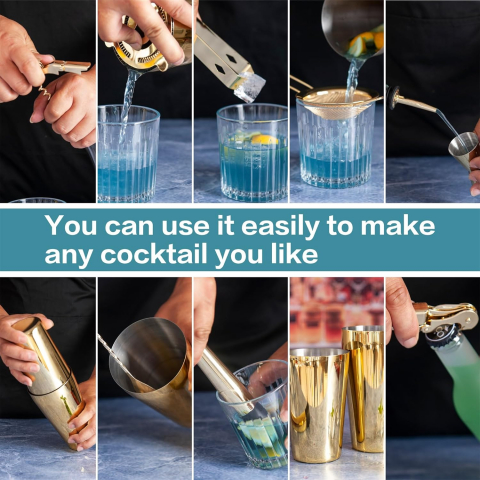 AUOXIOUYM Paslanmaz Shaker Seti (11 Para)