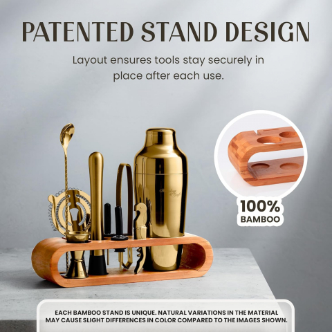 Mixology & Craft Cocktail Shaker Set (10 Para)