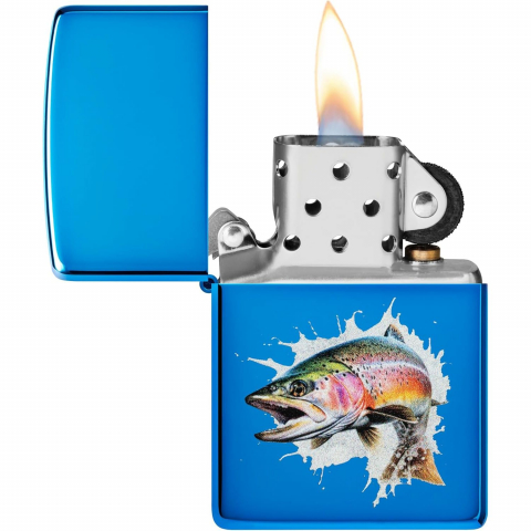 Zippo Parlak Mavi Z�playan Bal�k �akmak