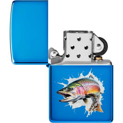Zippo Parlak Mavi Z�playan Bal�k �akmak