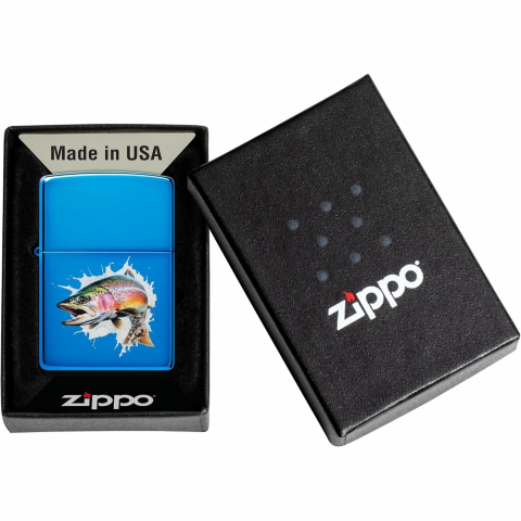 Zippo Parlak Mavi Z�playan Bal�k �akmak