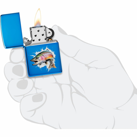 Zippo Parlak Mavi Z�playan Bal�k �akmak