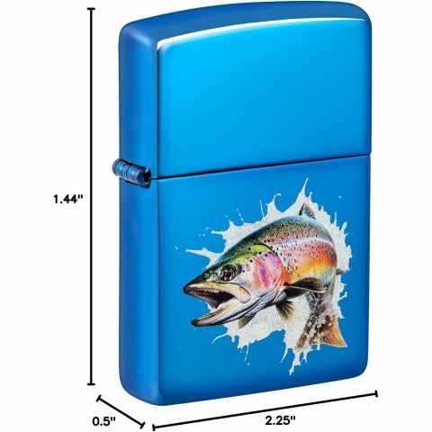 Zippo Parlak Mavi Z�playan Bal�k �akmak