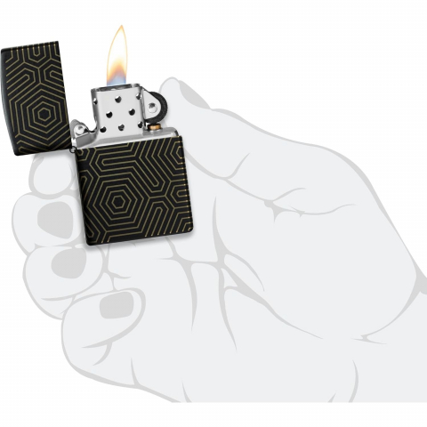 Zippo Geometrik �izgili �akmak