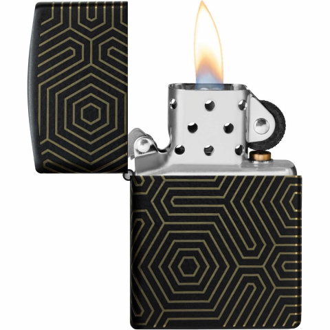 Zippo Geometrik �izgili �akmak