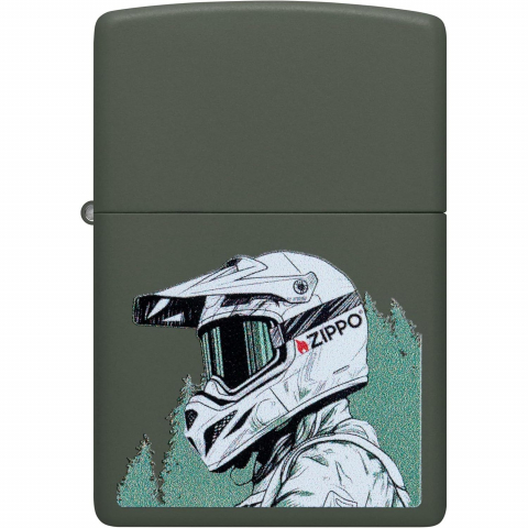Zippo Mat Ye�il Kask Tasar�m �akmak