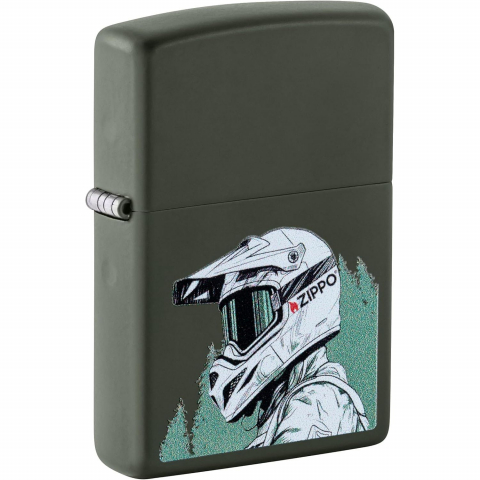 Zippo Mat Ye�il Kask Tasar�m �akmak