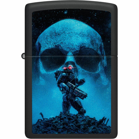 Zippo Mat Siyah Uzay Askeri �akmak