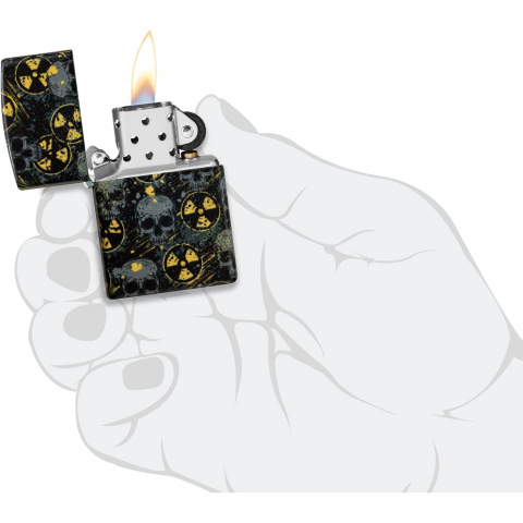 Zippo Nuclear Skulls 540 Design Metal �akmak