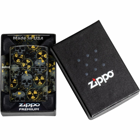 Zippo Nuclear Skulls 540 Design Metal �akmak