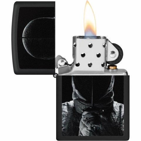 Zippo Mat Siyah Eskrim Temal� �akmak