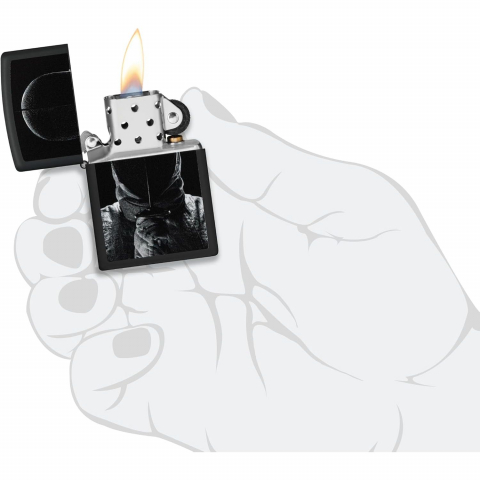 Zippo Mat Siyah Eskrim Temal� �akmak