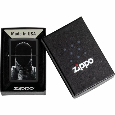 Zippo Mat Siyah Eskrim Temal� �akmak