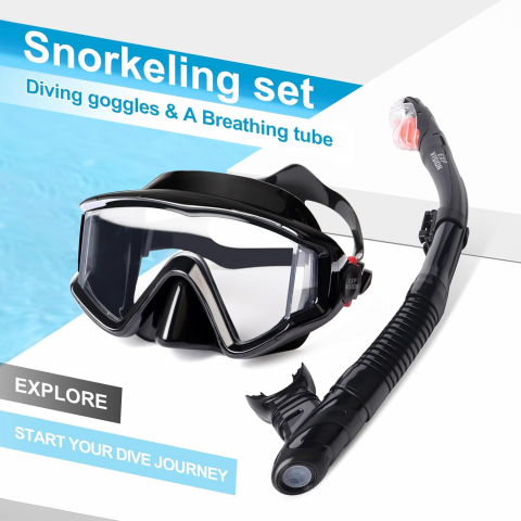 EXP VISION Pano 3 Yeti�kin Dal�� Maskesi ve Dry-Top �norkel Seti
