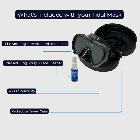 Tidal Advanced Anti-Fog Tek Cam D���k Hacimli Dal�� Maskesi