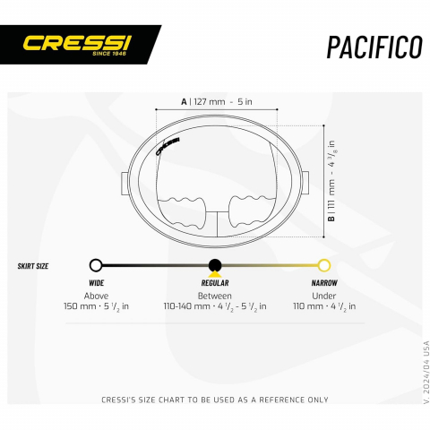Cressi Pacifico Klasik Retro Tek Caml� Serbest Dal�� Maskesi
