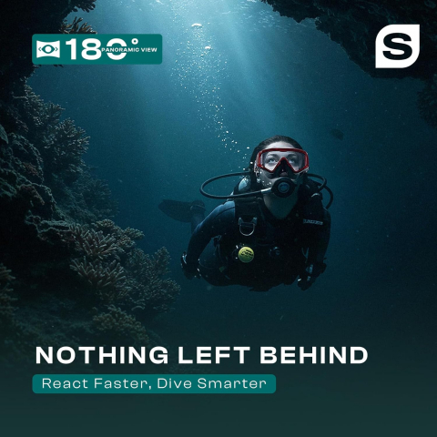 Scuba Prime Pano 3 �� Caml� Temperli Cam Panoramik Dal�� Maskesi