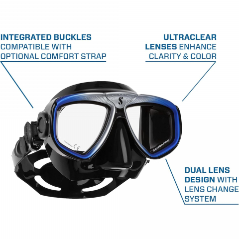 SCUBAPRO Zoom �ift Caml� Ultra Clear Dal�� Maskesi