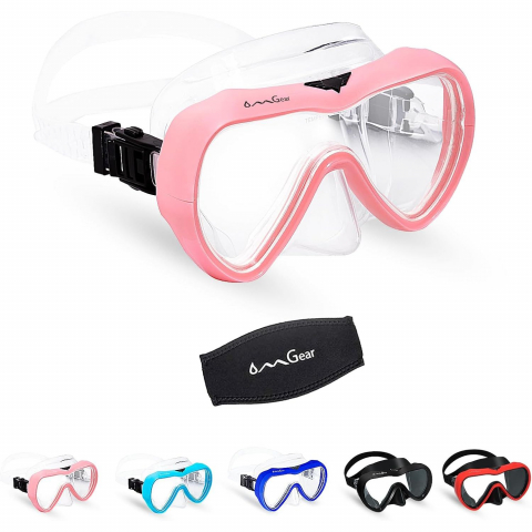 OMGear Temperli Cam Dal�� ve �norkel Maskesi