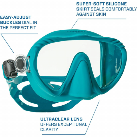 SCUBAPRO Ghost �er�evesiz D���k Hacimli Dal�� Maskesi