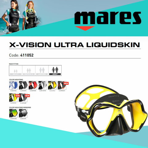 MARES X-Vision Ultra Liquidskin Dal�� Maskesi