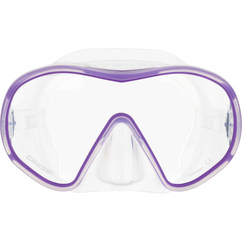 Cressi F-Dual �er�evesiz Tek Caml� Dal�� Maskesi