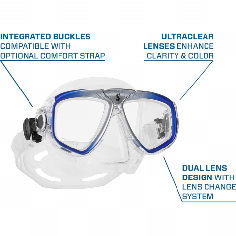 SCUBAPRO Zoom �ift Caml� Ultra Clear Dal�� Maskesi