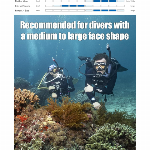 TUSA M-1007 Paragon S Profesyonel Scuba Dal�� Maskesi