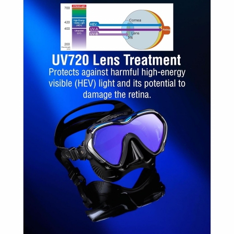 TUSA M-1007 Paragon S Profesyonel Scuba Dal�� Maskesi