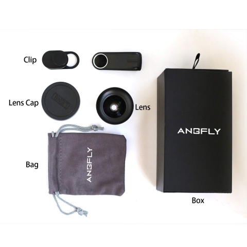 ANGFLY 4K 2'si 1 Arada Geni Al Lens ve Sper Makro Lens