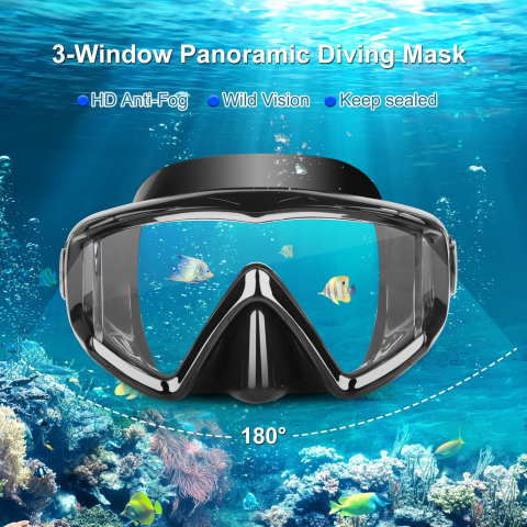 EXP VISION Ultimate Pano 3 HD Panoramik �norkel ve Dal�� Maskesi