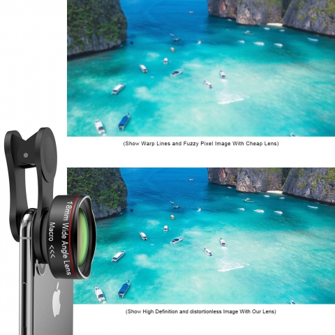 Anazalea Telefon Kamera Lensi (Wide Angle ve Macro Lens)