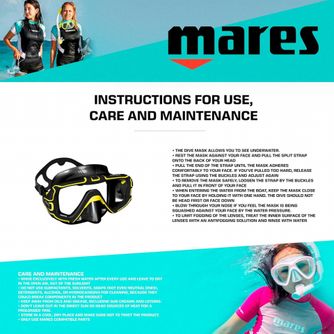 Mares Pure Edge Tek Caml� Dal�� Maskesi