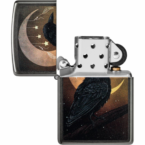 Zippo Raven Design Black Matte R�zgar Ge�irmez �akmak