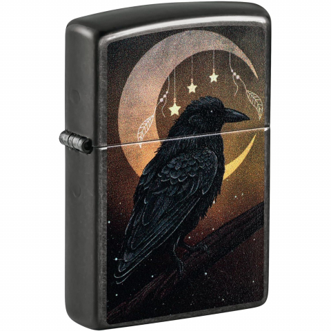 Zippo Raven Design Black Matte R�zgar Ge�irmez �akmak
