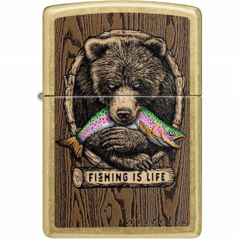 Zippo Rietveld Fishing Design Street Chrome �akmak