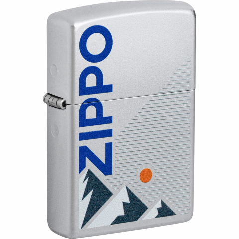 Zippo Mountain Design Street Chrome R�zgar Ge�irmez �akmak
