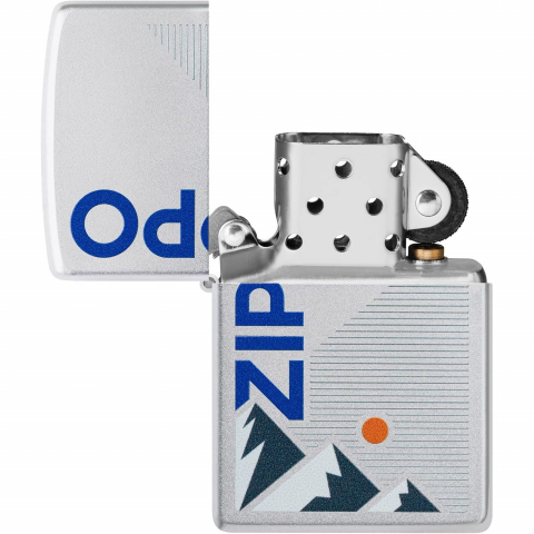Zippo Mountain Design Street Chrome R�zgar Ge�irmez �akmak