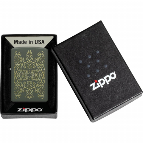 Zippo Floral Mandala Design Armor R�zgar Ge�irmez Benzinli �akmak