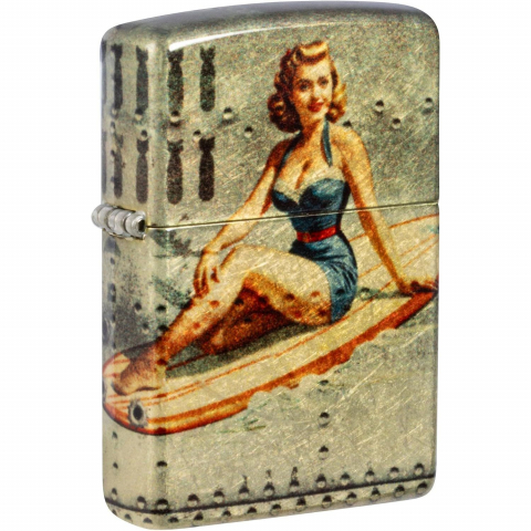 Zippo Pin-up Surfboard Fusion R�zgar Ge�irmez Benzinli �akmak