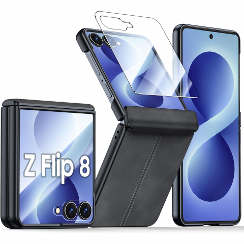 BSNRM Galaxy Z Flip 8 �nce Koruyucu K�l�f-Black