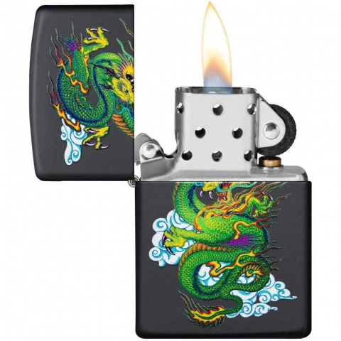 Zippo Ejderha Kaplan Desenli �akmak