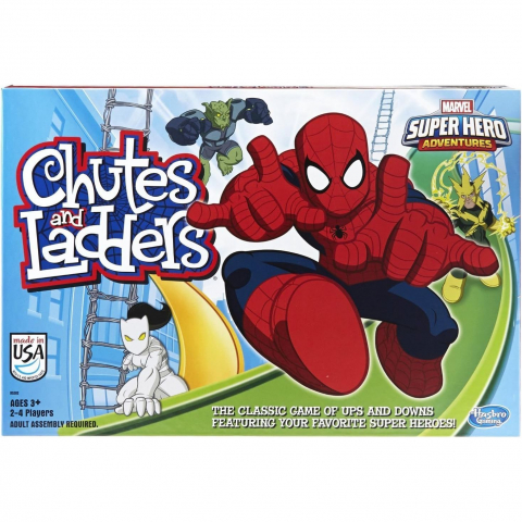 Hasbro Gaming Chutes and Ladders: Spider-Man Edition Kutu Oyunu
