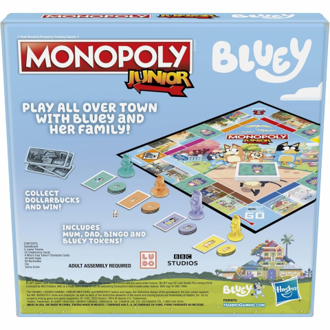 Hasbro Gaming Monopoly Junior Bluey Edition Kutu Oyunu